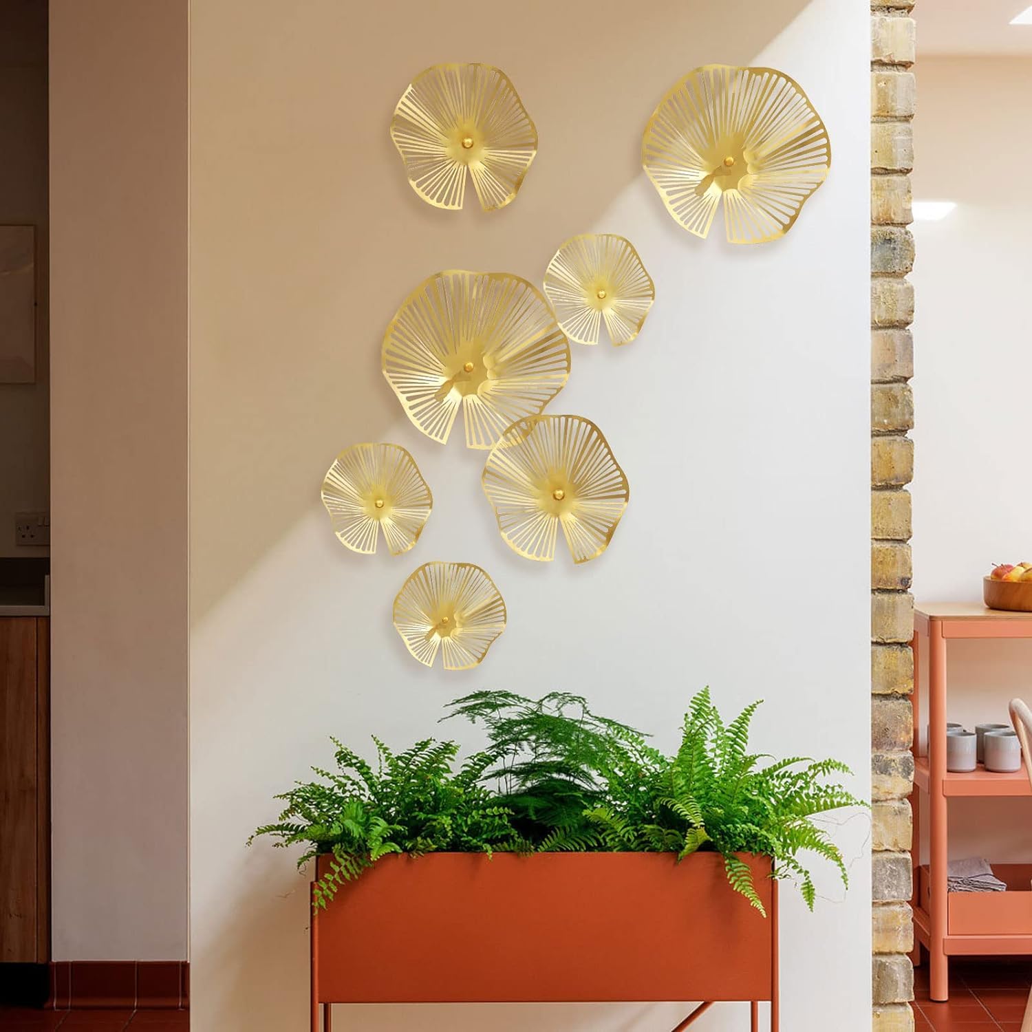 Amazon.com: TEIPAI Gold Wall Decor Living Room, 7PCS Hollow